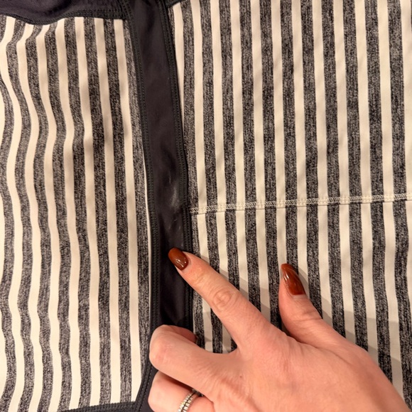lululemon athletica Gray Striped Long Sleeve Top - Picture 3 of 6